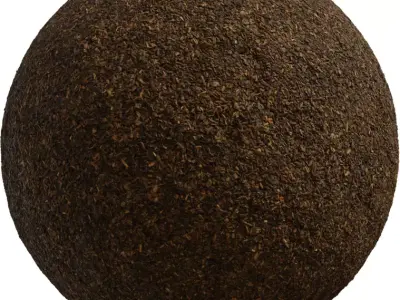 Dark Bark Mulch Ground PBR Texture 4K Texture