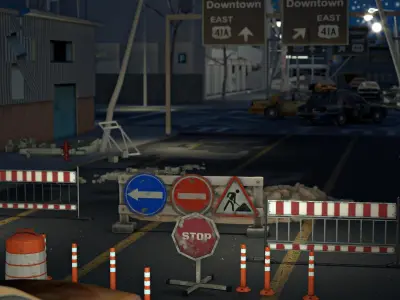 23 Street props - vol 01 3D model