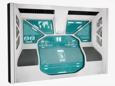 Sci-Fi panels vol 02 PBR Low-poly 3D model