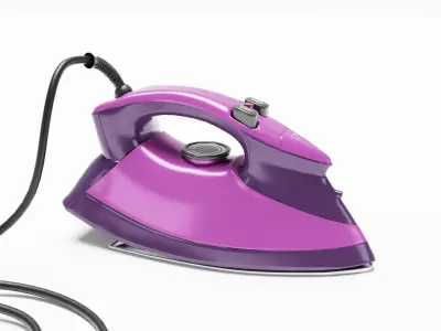 Steam Iron - Pack - Archviz - Gltf Appliance Low-poly 3D model