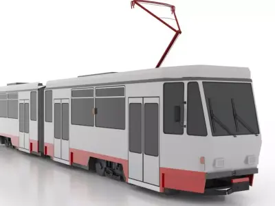 Tatra KT4DMC Low Low-poly 3D model