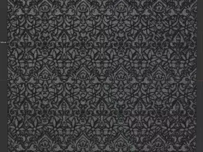 Islamic Floral Ataurique Ornament  3D Model REL02 3D print model