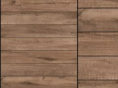 Decovita Woodlook Walnut 200x1200 Set 1 3D model