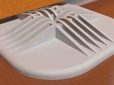 A decorative doorstop 3D print model