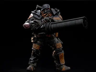 Westland reaper 4 Low-poly 3D model