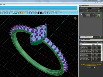 Light Minimalist Diamond Ring 3D print model