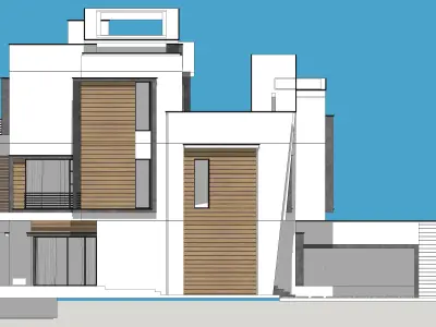 House Architectural Project 03 - The plan is empty 3D model