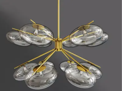 Modern Ceiling Light Chandelier 3D model