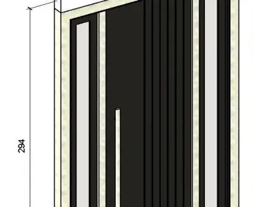 Villa Exterior Door 3D model