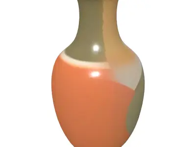Modern Abstract Decorative Vase Low-poly 3D model