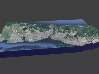 Istanbul island of greece Low-poly 3D model