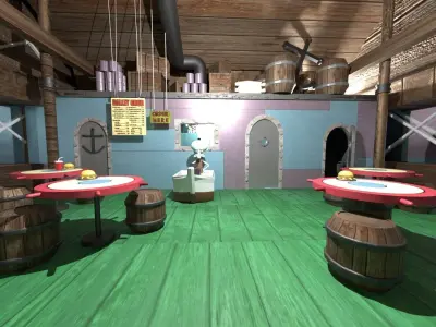 Krusty Krab ver 2 Low-poly 3D model