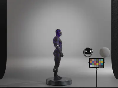 Black Panther - T Challa Low-poly 3D model