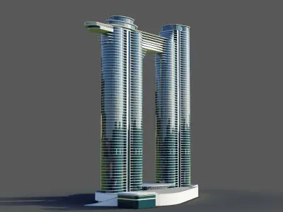 Sky view tower - Dubai 3D model