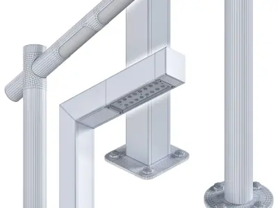 Street lamp Integral 3D model
