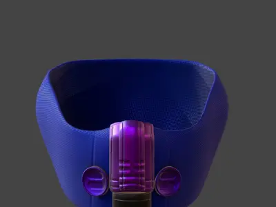 Gas mask helmet 3d model scifi Low-poly  Low-poly 3D model 136