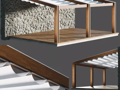 Corradi Pergotenda Awning PT60 3D model