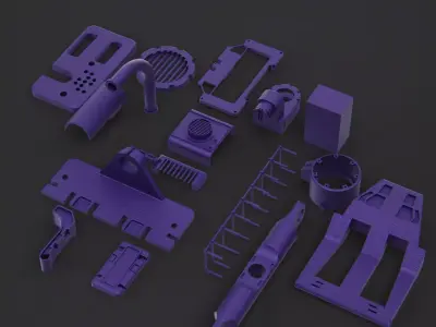 Kitbash vol 1 Scifi part technical 3D model