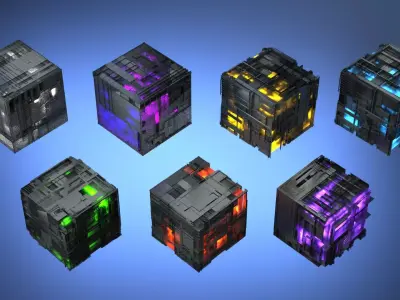 Sci-fi Cube Allspark Tesseract magic Transformers energy power 3D model