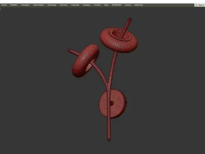 MONACO WALL Low-poly 3D model