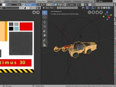 Optimus 30 - Industrial Mining Machine Low-poly 3D model