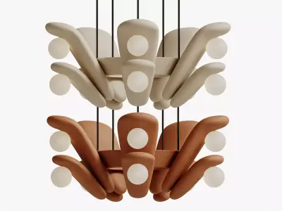 Clay Pendant Light 3D model