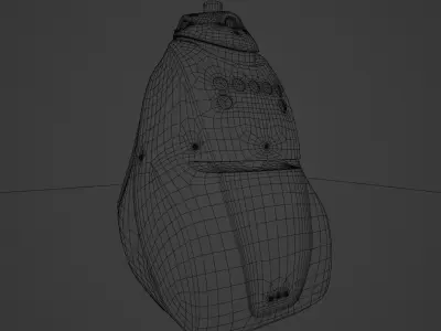 NYPD K5 Robot Cop Vandalized - clean texture included Low-poly 3D model