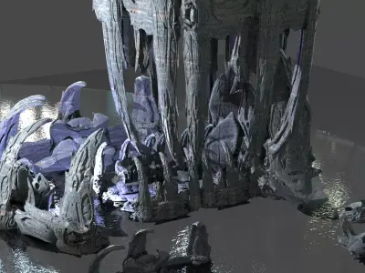 Wraith Hive Monarch base Kit bash 1 3D model