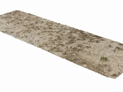 Soil Ground Low-poly 3D model