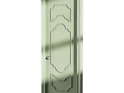 Modern entrance door 63 3D model