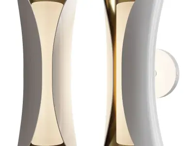 Josie 2 Light Wall Sconce Low-poly 3D model