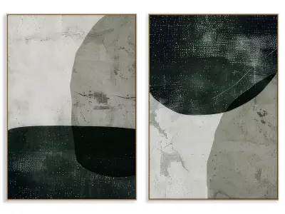Abstract Painting Frame set 3D model 884