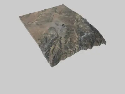 LA PAZ City Low-poly 3D model