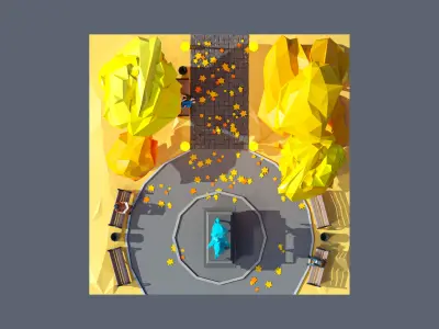 land 48A Low-poly 3D model