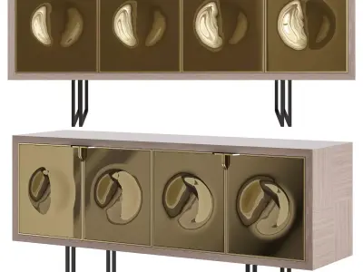BOLLA SIDEBOARD Low-poly 3D model
