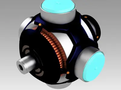 Blade Light UP UV Hero bomb replica prop cosplay 3D print model