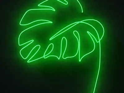 Neon 3D Model 19 - Leaf 1 3D model