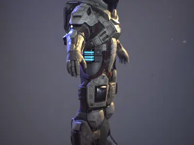 Juggernaut Low-poly 3D model