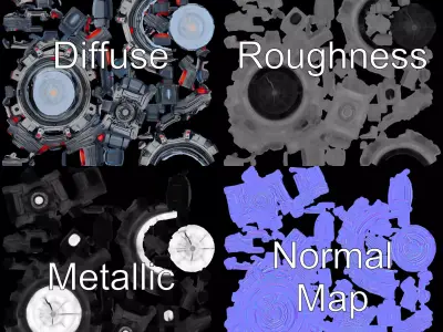 SciFi Energy Sphere Model Pack Low-poly 3D model