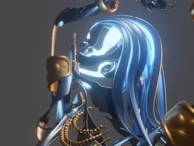 Abstract statue Dancer 3D model