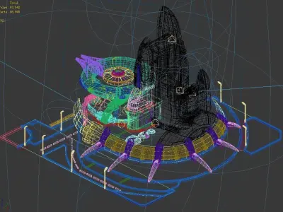 Ship Machinery Building - Team Lord 04 3D model