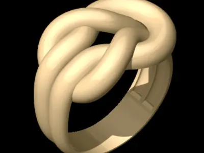 Knot Ring Free 3D print model