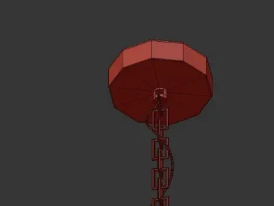 ILLUMINATED BURST CHANDELIER 3D model