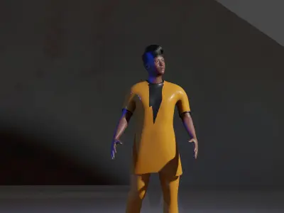 African outfit1 3D model