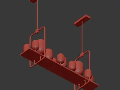 NEBULA hanging lamp 3D model