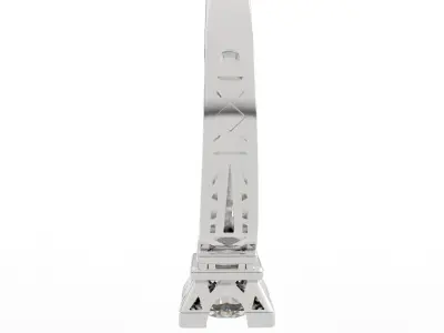 Ultimate Eiffel Tower 1ct Diamond Ring 3D print model