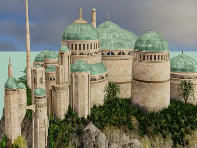  Theed Royal Palace -Naboo - Star Wars 3D model
