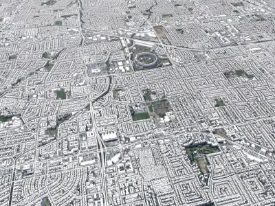 Cityscape Cupertino California United States 3D model