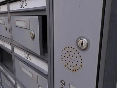 mail boxes Low-poly 3D model