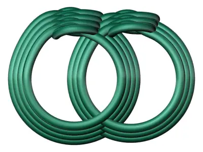 LIGHT WEIGHT KNOT RING ALL SIZE 3D print model